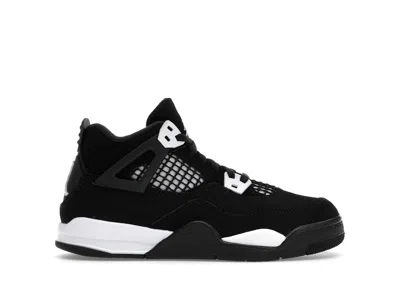 Pre-owned Jordan 4 Retro Thunder Sneakers In Black/white