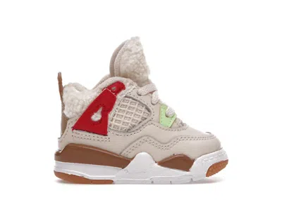 Pre-owned Jordan 4 Retro Where The Wild Things Are Sneakers In Pearl White/dark Driftwood/gym Red In Multi