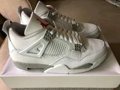 Pre-owned Jordan 4 Retro White Oreo (2021) Ct8527100 Gs(size Under 7) Dj4699100