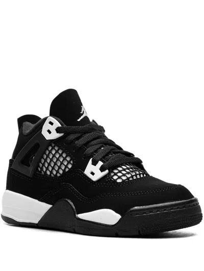 Jordan Kids'  4 Retro "white Thunder" Sneakers In Black