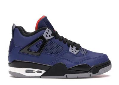 Pre-owned Jordan 4 Retro Winterized Sneakers In Loyal Blue/white/habanero Red