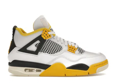 Pre-owned Jordan 4 Retro (women's) Sneakers In White/coconut Milk/vivid Sulfur