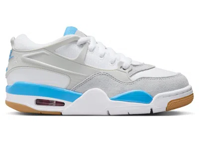 Pre-owned Jordan 4 Rm Legend Blue Sneakers In White/neutral Grey