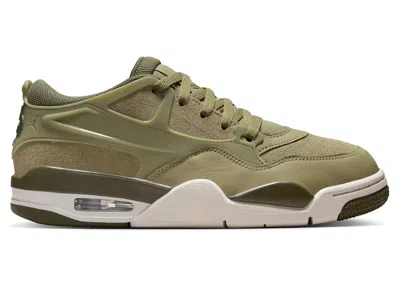 Pre-owned Jordan 4 Rm Olive (women's) Sneakers In Neutral Olive/phantom/medium Olive