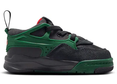 Pre-owned Jordan 4 Rm Sneakers In Black/gorge Green/varsity Red