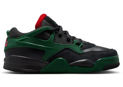 Pre-owned Jordan 4 Rm Sneakers In Black/gorge Green/varsity Red In Multi