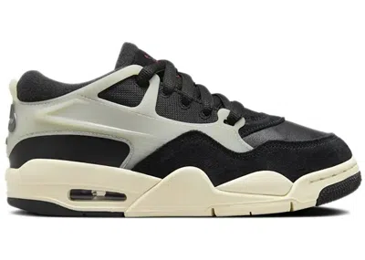 Pre-owned Jordan 4 Rm Sneakers In Black/gym Red/sail