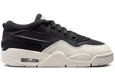 Pre-owned Jordan 4 Rm Sneakers In Black/light Bone/dark Grey