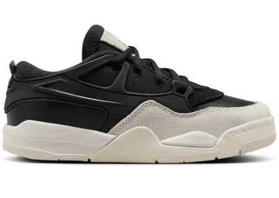 Pre-owned Jordan 4 Rm Sneakers In Black/light Bone/dark Grey In Multi