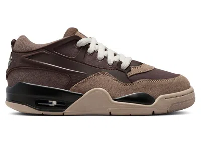 Pre-owned Jordan 4 Rm Sneakers In Ironstone/baroque Brown/light Bone