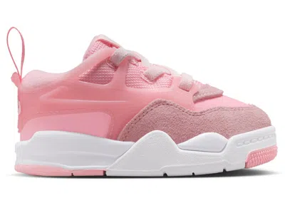 Pre-owned Jordan 4 Rm Sneakers In Medium Soft Pink/white/pearl Pink