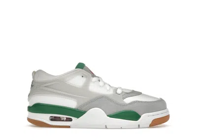 Pre-owned Jordan 4 Rm Sneakers In White/pine Green/neutral Grey In Multi