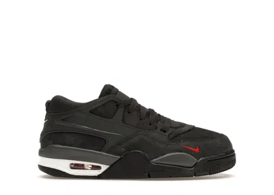 Pre-owned Jordan 4 Rm Sp Nigel Sylvester Driveway Grey Sneakers In Anthracite/university Red