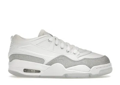 Pre-owned Jordan 4 Rm (women's) Sneakers In White/metallic Silver In Multi