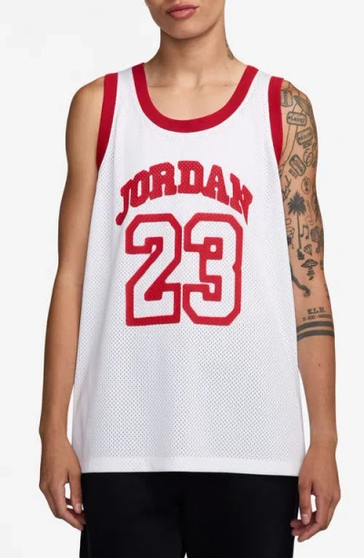 Jordan 40th Anniversary Mesh Tank Jersey In White