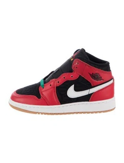 Pre-owned Jordan Babies' 4y Leather Sneakers In Black