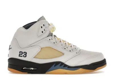 Pre-owned Jordan 5 Retro A Ma Maniére Dawn (women's) Sneakers In Photon Dust/black/diffused Blue