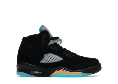 Pre-owned Jordan 5 Retro Aqua Sneakers In Black/aquatone/taxi In Multi