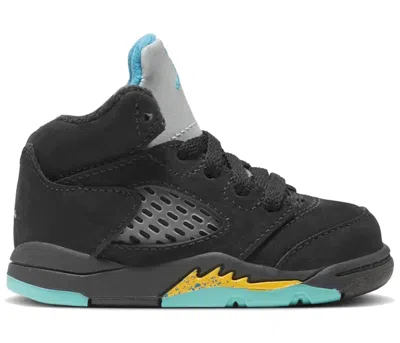 Pre-owned Jordan 5 Retro Aqua Sneakers In Black/aquatone/taxi