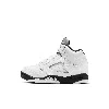 Jordan 5 Retro "black And White" Little Kids' Shoes In White