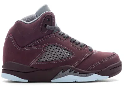Pre-owned Jordan 5 Retro Burgundy (2023) Sneakers In Deep Burgundy/light Graphite/metallic Silver