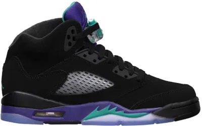 Pre-owned Jordan 5 Retro Grape (2013) Sneakers In Black/new Emerald/grape Ice In Multi