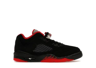 Pre-owned Jordan 5 Retro Low Alternate 90 Sneakers In Black/gym Red/metallic In Multi