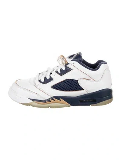 Pre-owned Jordan Babies' 5 Retro Low Dunk From Above In White