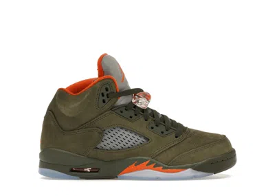 Pre-owned Jordan 5 Retro Olive (2024) Sneakers In Army Olive/solar Orange