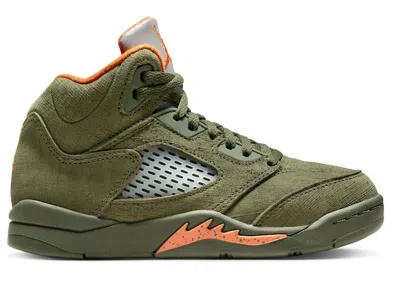 Pre-owned Jordan 5 Retro Olive (2024) Sneakers In Army Olive/solar Orange