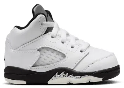 Pre-owned Jordan 5 Retro Reverse Metallic Sneakers In White/black/sail