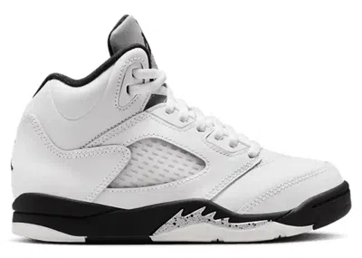 Pre-owned Jordan 5 Retro Reverse Metallic Sneakers In White/black/sail