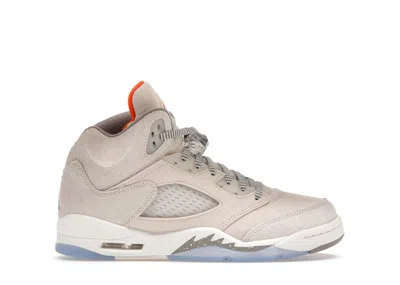 Pre-owned Jordan 5 Retro Se Craft Sneakers In Light Orewood Brown/safety Orange/flat Pewter In Multi