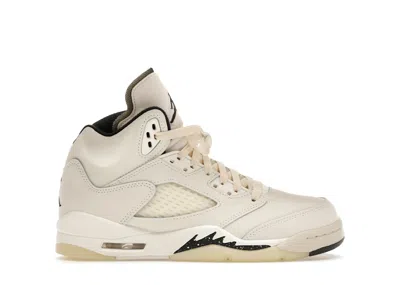 Pre-owned Jordan 5 Retro Se Sneakers In Sail/black/light Orewood Brown In Multi