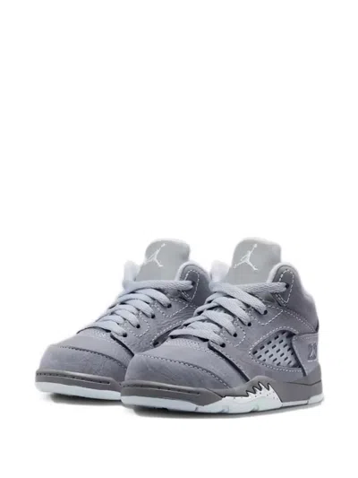 Jordan Babies' 5 Retro Sneakers In Gray