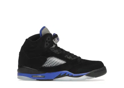 Pre-owned Jordan 5 Retro Sneakers In Black/racer Blue/reflective Silver