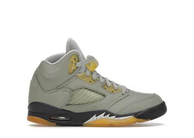 Pre-owned Jordan 5 Retro Sneakers In Jade Horizon/light Silver/anthracite