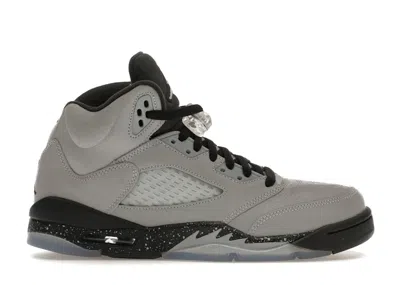 Pre-owned Jordan 5 Retro Wolf Sneakers In Grey/black In Multi