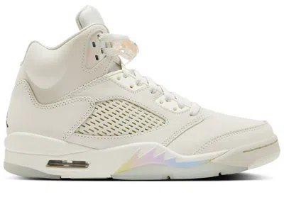 Pre-owned Jordan 5 Retro Year Of The Snake (women's) Sneakers In Light Bone/black/sail In Multi