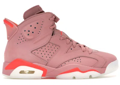 Pre-owned Jordan 6 Retro Aleali May (women's) Sneakers In Rust Pink/bright Crimson