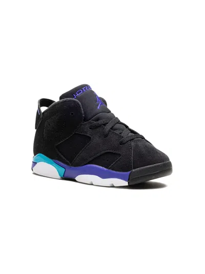 Jordan Babies'  6 Retro "aqua" Sneakers In Black