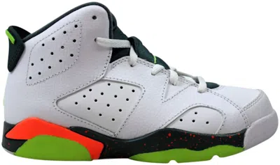 Pre-owned Jordan 6 Retro Bp Sneakers In White/ghost Green Hasta Bright Mango