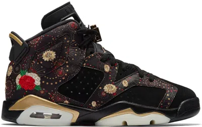 Pre-owned Jordan 6 Retro Chinese New Year (2018) Sneakers In Black/metallic Gold