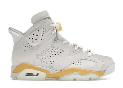 Pre-owned Jordan 6 Retro Craft Paris Olympics (women's) Sneakers In Pure Platinum/glacier Blue/metallic Gold