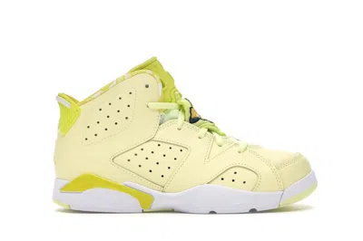 Pre-owned Jordan 6 Retro Floral Sneakers In Citron Tint/dynamic Yellow/black