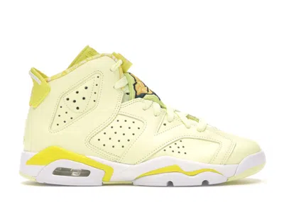 Pre-owned Jordan 6 Retro Floral Sneakers In Citron Tint/dynamic Yellow/black