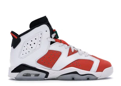 Pre-owned Jordan 6 Retro Gatorade Like Mike White Sneakers In Summit White/team Orange/black