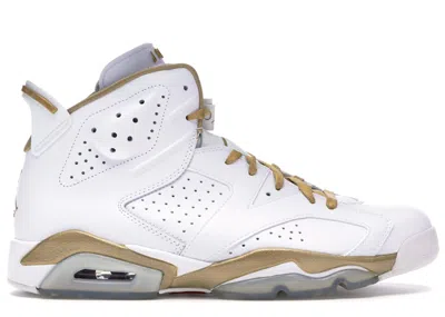 Pre-owned Jordan 6 Retro Golden Moments Pack (6) Sneakers In White/metallic Gold/varsity Red In Multi
