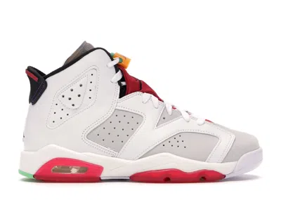 Pre-owned Jordan 6 Retro Hare Sneakers In Neutral Grey/white/true Red