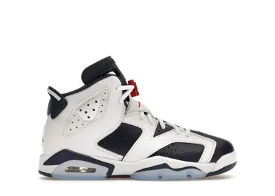 Pre-owned Jordan 6 Retro Olympic (2024) Sneakers In White/varsity Red/midnight Navy Blue In Multi